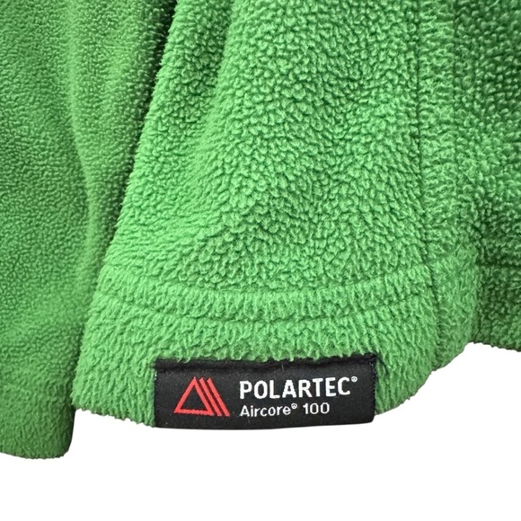 Lands’ End Green Polartec Fleece Quarter Zip Pullover M - Picture 4 of 6